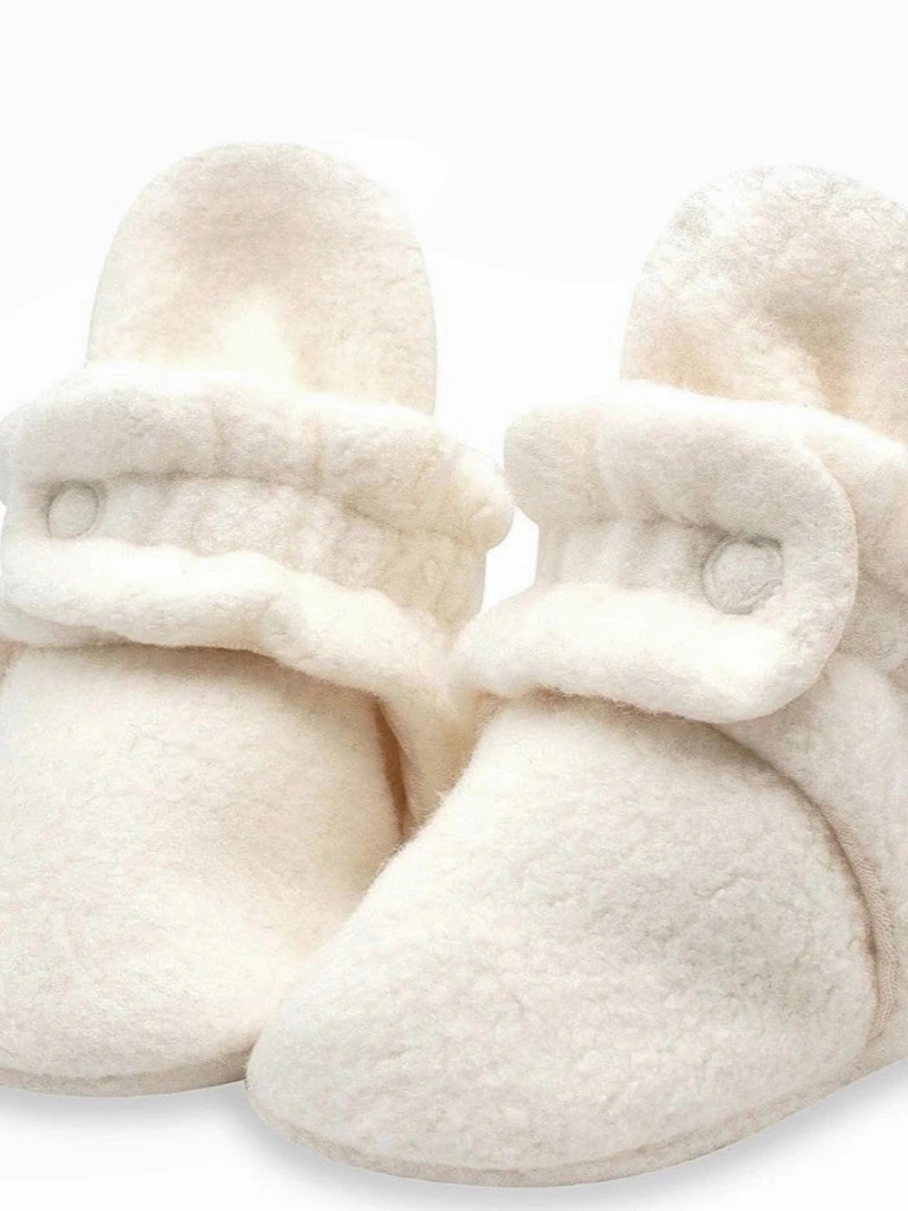 Zutano Cozie Fleece Gripper Baby Bootie Cream -Size 18M